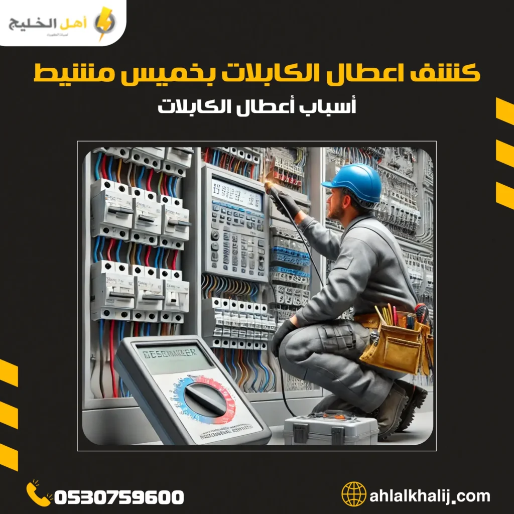 كشف اعطال الكابلات بخميس مشيط